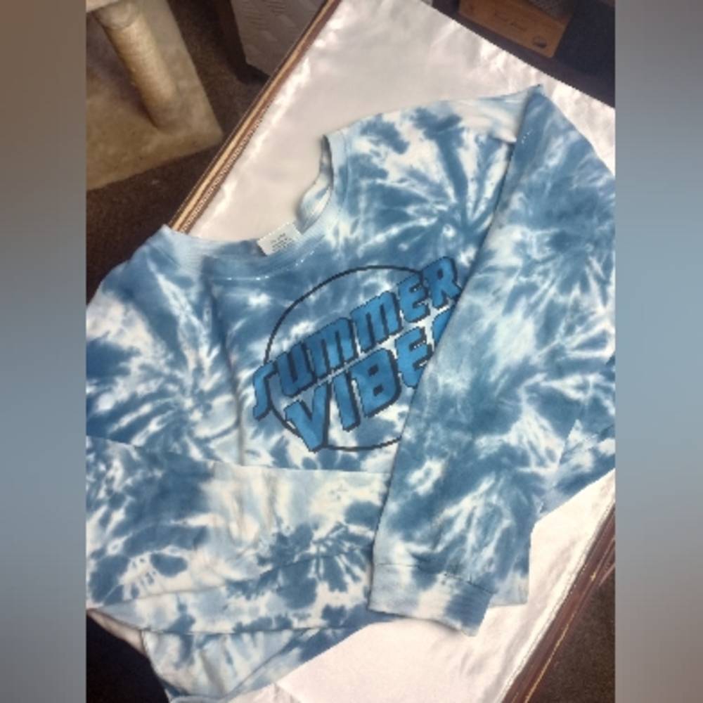 Style 5 Summer Vibes Cropped Sweatshirt (L)